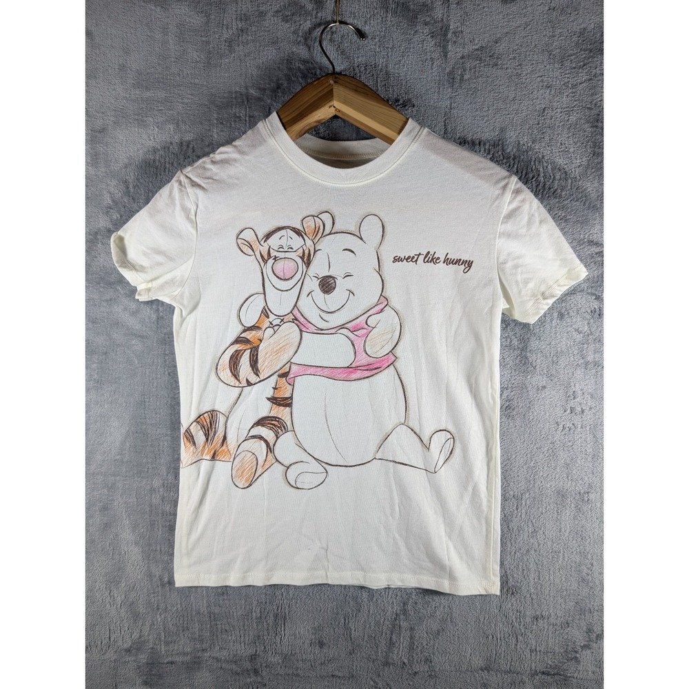 Disney Winnie the Pooh and Tigger "Sweet Like Hunny" Graphic Tee White XXS